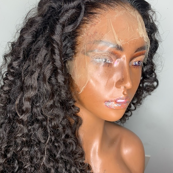 Custom 28’ HD Lace Curly Human hair wig ready to ship - Picture 6 of 9